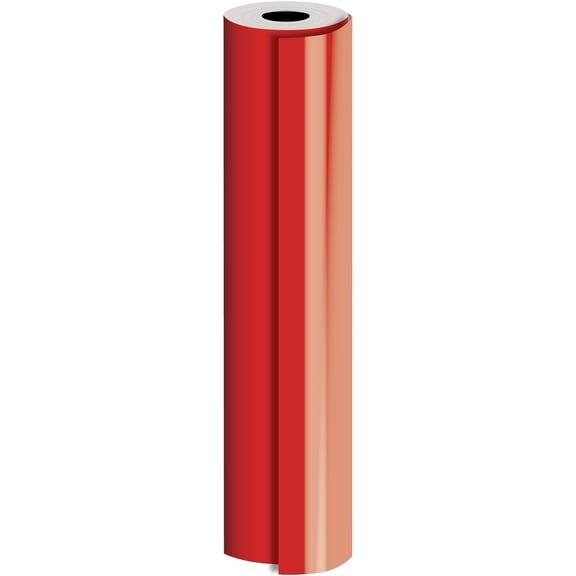 JAM Paper & Envelope Industrial Bulk Gift Wrap, 1/Pack, Matte Red, 416 Sq ft (1/4 Ream)