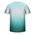 thumbnail image 5 of Njoeus Big & Tall Shirts for Men's Muscle T-Shirts Mens Fashion Gradient Tee Shirts Short Sleeve Athletic Workout Gym T Shirts for Men Bodybuilding Tees M-5XL, 5 of 5