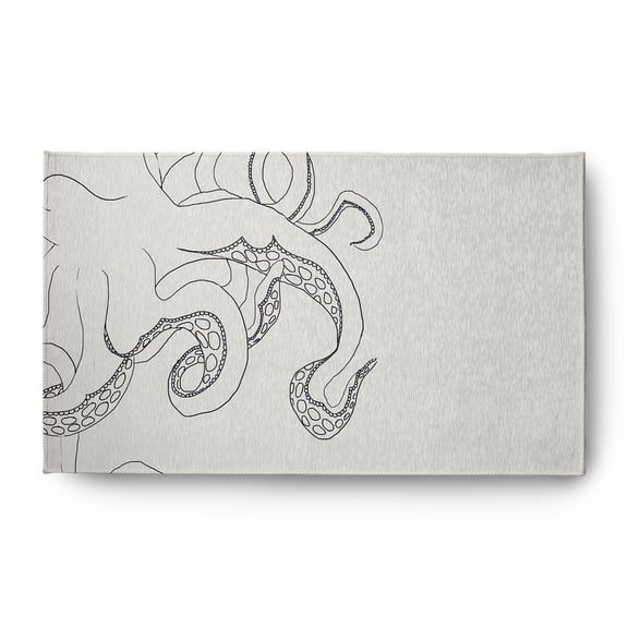 Simply Daisy 3' x 5' Gus Nautical Chenille Rug, White