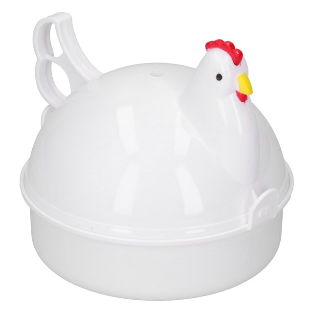 Egg Boiler, Aluminum Inner Egg Steamer Kitchen White With Buckles For Home For Kitchen