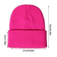 thumbnail image 4 of Minnieouse Gorros Beanie Gorros de punto Unisex Skullcap manga hilo multifuncional a prueba de viento accesorios para el cabello para deportes al aire libre Sombreros rosa fluorescente roja Minnieouse AP010147-25, 4 of 5
