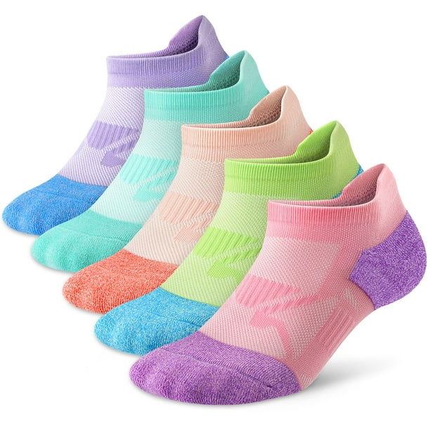 Ankle Socks Womens Athletic Running Low Cut Compression Cushioned Socks