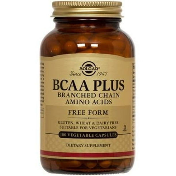 Solgar BCAA Plus Capsules, 100 Ct