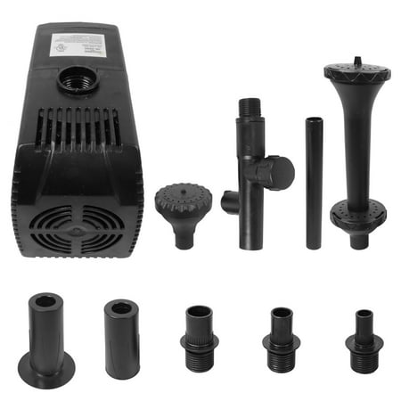 Garden Pond Filter - Sunnydaze 930 GPH Submersible Water Pump with Filter, 3 Spray Heads, 120 Volts, 6-Foot Power Cord, Use in Ponds or Larger Outdoor Fountains