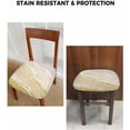thumbnail image 6 of Yellow Summer Beach Chair Seat Covers for Dinning Room 6 Pack, Comfortable Stretch Chair Slipcovers Cushion Protector for Banquet Kitchen Coastal Nautical Ocean Seaside, 6 of 6