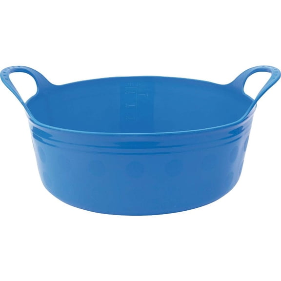 Tuff Stuff 5 Qt. Sky Blue Plastic Flex Tub F5Q-SBL