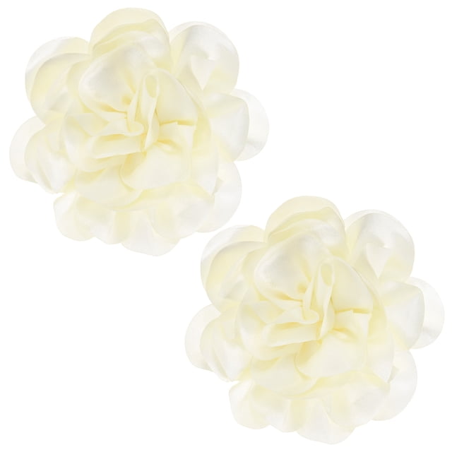 Broches de flor de rosa extra grande de 2 piezas, alfileres de solapa de 7.87 pulgadas, clip de cabello de gran flor de camelia para mujeres en bodas/baile/ropa/accesorios/fiesta