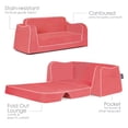 thumbnail image 4 of P'kolino Little Reader Children's Sofa, Coral Fabric, 4 of 5