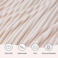 thumbnail image 2 of U by Bedsure Crystal Pink Fleece Queen Blanket for Couch - Super Soft Cozy Blankets for Women, Girls, 90x90 inches, 2 of 6