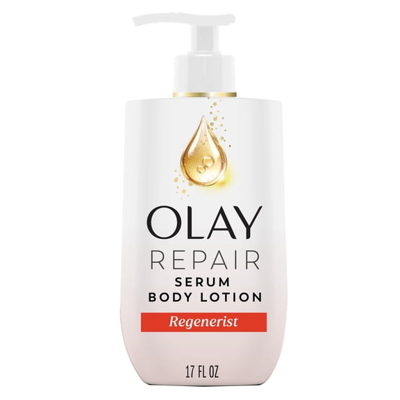 Olay Regenerist Body Lotion with Collagen Peptide and Niacinamide, 96 HR Moisture, Skin Texture Care, 17 fl oz