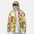 thumbnail image 2 of Balery Sunflower Cornflower Poppy Sudadera ligera de manga larga con capucha y protección solar UPF 50+ para hombre y mujer, ideal para pesca y running-X-Large, 2 of 7
