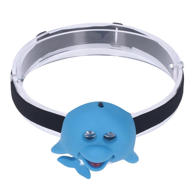 Linterna frontal, faro para niños, faro para niños con delfín azul, para acampar, faro para animales, rendimiento confiable