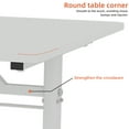 thumbnail image 5 of 31 inch Computer Desk,Height Adjustable Desk,Multifunctional Home Office Desk,Writing Desk Study Table for Small Space,Bedroom,White, 5 of 7