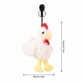 thumbnail image 3 of StlyGar Cute Chicken Plush Toy, Soft Fluffy Hen Stuffed Animal, Farm Animal Plushie in White & Brown, Gift for Kids White, 3 of 5