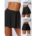 thumbnail image 7 of SLADYGLO Women Mid Waist Flowy Athletic Skirt With Built-in Shorts, 7 of 7