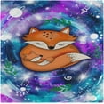 thumbnail image 6 of GZHJMY Cartoon Fox with Space Cloth Napkins Washable Reusable Polyester Dinner Napkins 20 x 20 Inch for Home Weddings Parties Holiday Table Napkins Set of 1, 6 of 6