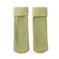 thumbnail image 2 of Naierhg Thermal socks 1 Pair Kid Socks Middle-tube Fleece Lining Not Tight Anti-slip Non-allergenic Keep Warm Autumn Winter Thicken Thermal Children Floor Socks for Daily Light Green, 2 of 8