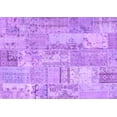 thumbnail image 1 of Ahgly Company Indoor Rectangle Patchwork Purple Transitional Area Rugs, 5' x 7', 1 of 4