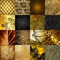 thumbnail image 2 of GraphINC 15x15 Gold Ornate Wood Framed with Double Matting Museum Art Print Titled - Tiles Decor Gold, 2 of 4