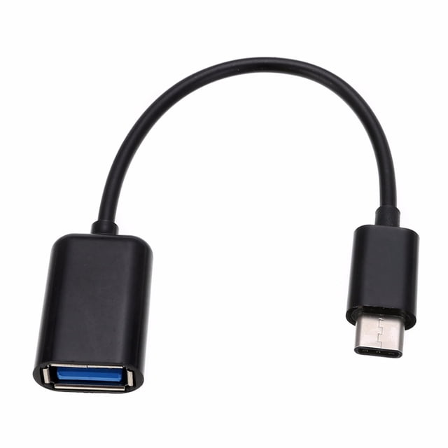 Cateissary para Tipo C USB 3.1 a OTG Cable adaptador Tablet PC Cable convertidor de teléfono inteligente Cargadores de dispositivos electrónicos específicos negro