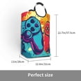 thumbnail image 3 of Bingfone Gaming Laundry Hamper,Large Canvas Fabric Lightweight Storage Basket Toy Organizer Dirty Clothes Collapsible, 3 of 6