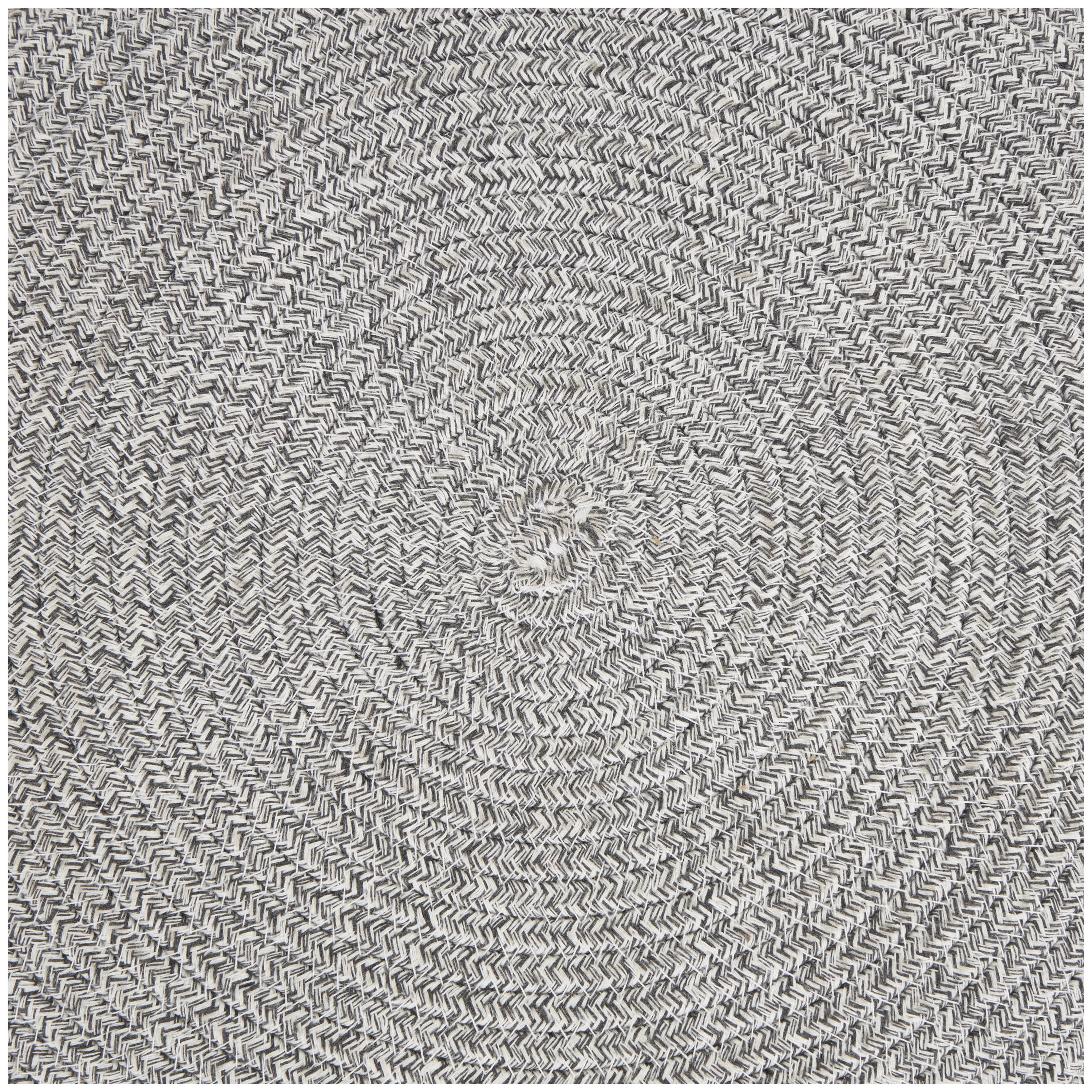 DecMode Polyester Chevron Textured Stool with Black Wooden Legs, Light Gray