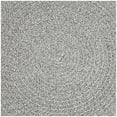 thumbnail image 4 of DecMode Polyester Chevron Textured Stool with Black Wooden Legs, Light Gray, 4 of 9