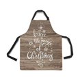 thumbnail image 2 of HATIART Tablier de Chef en Bois Drôle Citations de Noël Croyez en la Magie de Noël Tablier de Cuisine Professionnel avec Poches Sangle de Cou Réglable, 2 of 2