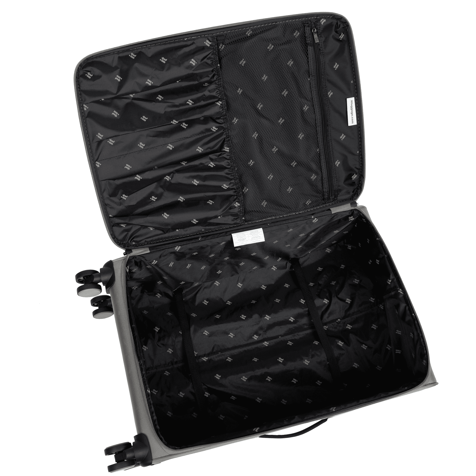 it luggage Census 32" Softside Checked 8 Wheel Spinner Luggage, Grey Skin