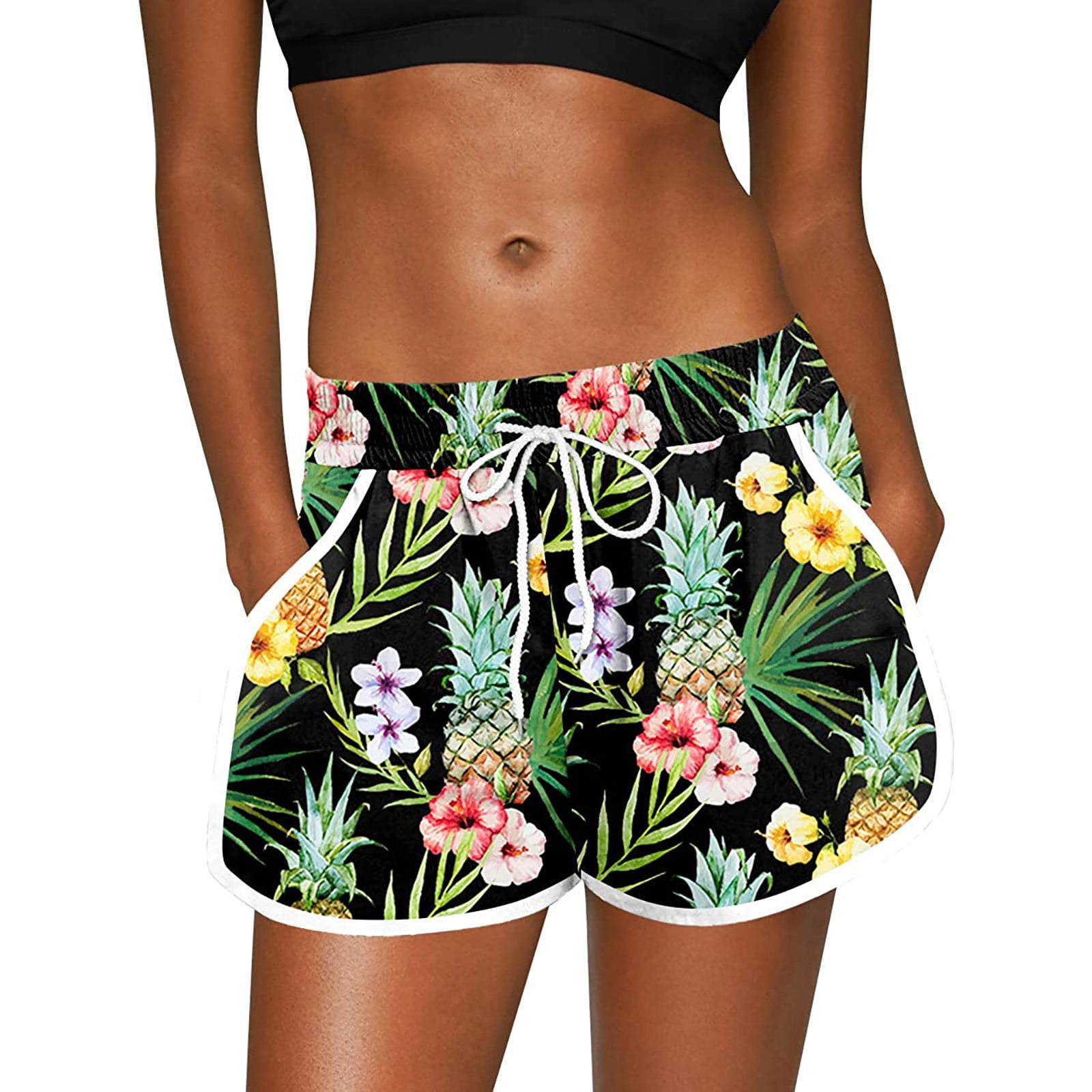 Daqian Womens Plus Size Shorts Clearance for G and Women Summer Floral  Beach Boardshorts with Pockets Swim Trunks Plus Size Shorts for Women Green  4(S) - Walmart.com