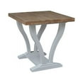 thumbnail image 3 of International Concepts Solid Wood LaCasa End Table in Sesame/Chalk, 3 of 8
