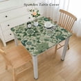 thumbnail image 2 of HAOXIT CPC Tablecloth Indian Block Print Square Table Cover, Table Cloth for Weddings, Mothers Day, Outdoor BBQ- Agate Green 48''x48'', 2 of 7