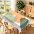 thumbnail image 3 of Duangreer Boho Style Rectangle Tablecloth, Abstract Geometric Lines Print, Waterproof Wrinkle Resistant, 52 x 70 Inch, Washable Table Cover for Restaurant Picnic Indoor Outdoor, 3 of 6