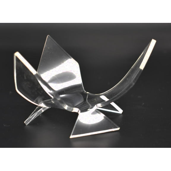 Large 4" Clear Acrylic Tripod Display Stand for Seashells Display Abalone Eggs etc. - Made in the USA