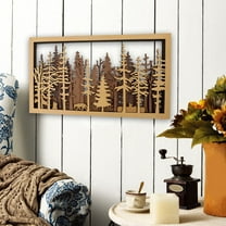 HONMEET 1Pcs North American Style Wall Murals Carved 3D Design for Home Decor