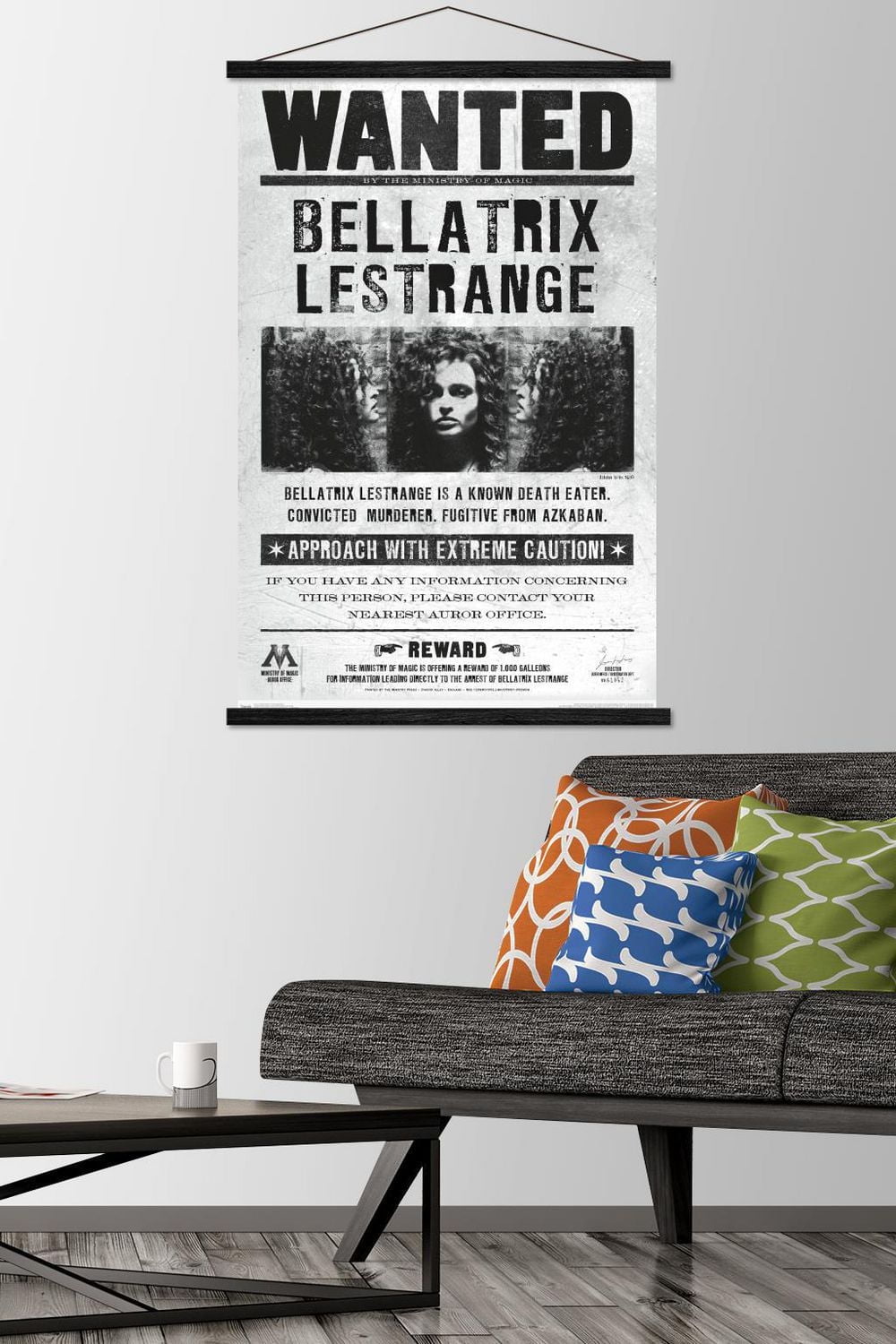 Le monde des sorciers: Harry Potter - Bellatrix Wanted Poster