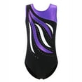 thumbnail image 3 of BAOHULU Gymnastics Leotards for Girls Dance Unitards Matching Shorts 3 Pieces Set Sparkly Kids Sleeveless Dancewear, 3 of 5