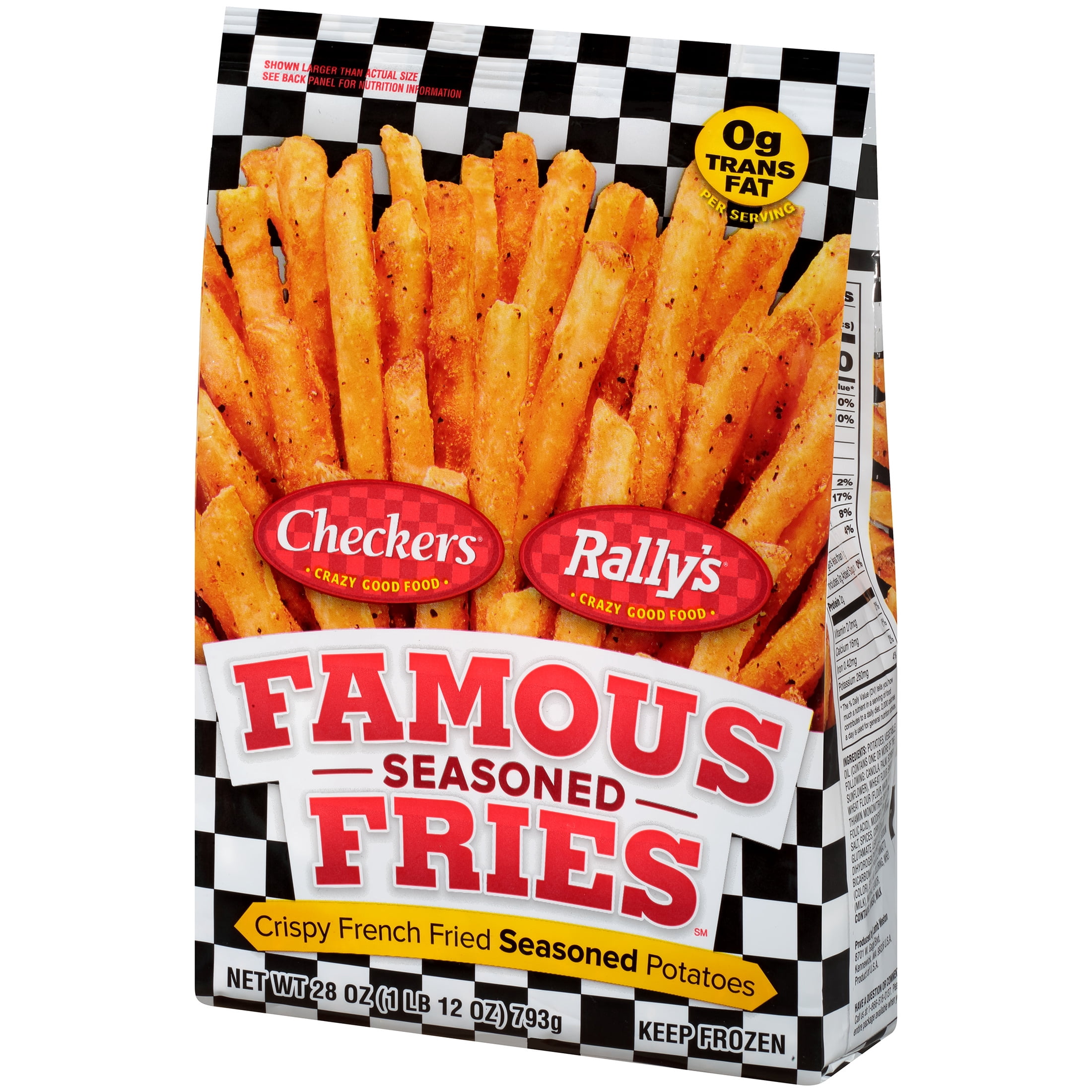 Checkers & Rally's Famous Seasoned Fries, Frozen 28 oz Bag
