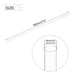 thumbnail image 2 of Tubo redondo rígido de policarbonato transparente Uxcell de plástico, 1/4"(7mm) ID, 5/16"(8mm) OD, 14"(350mm) para iluminación, modelos, plomería de agua, 2 of 7