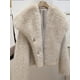 thumbnail image 5 of Abrigo de piel sintética de Color sólido cálido a la moda para mujer, chaqueta de invierno informal gruesa con cuello de manga larga, ropa nueva alta para mujer, 5 of 5