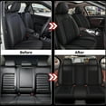 thumbnail image 5 of BaiCH Car Seat Covers, Breathable and Waterproof Faux Leather Automotive Seat Covers for Cars SUV Truck Sedan,Universal Anti-Slip Driver Seat Cover with Backrest (Full Seat, Black), 5 of 6