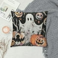 thumbnail image 2 of Lovely Ghost Pillow Covers for Couch Sofa Bed Happy Halloween Pillow Covers Colorful Gradient Style Pillowcase Cushion Case Spider Web and Pumpkin Outdoor Pillow Covers, 2 of 5