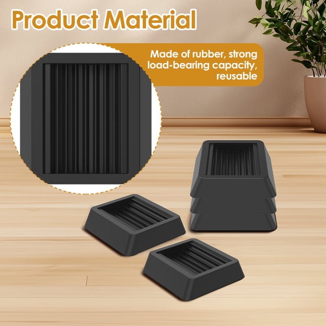 Dsseng 5Pcs Griddle Leveling Shim Kit Rubber Grill Leveling Shim Stackable Griddle Stand Wheel Leveling Shim Portable BBQ Grill Leveling Shim Griddle Accessories for Grill