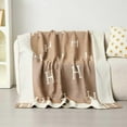 thumbnail image 7 of h Blanket Throw Blanket Soft Warm Portable Plaid Fleece Throw Blanket Shawl Decorative Sofa Blanket Womens Sofa Bed Blanket (Pink), 7 of 7