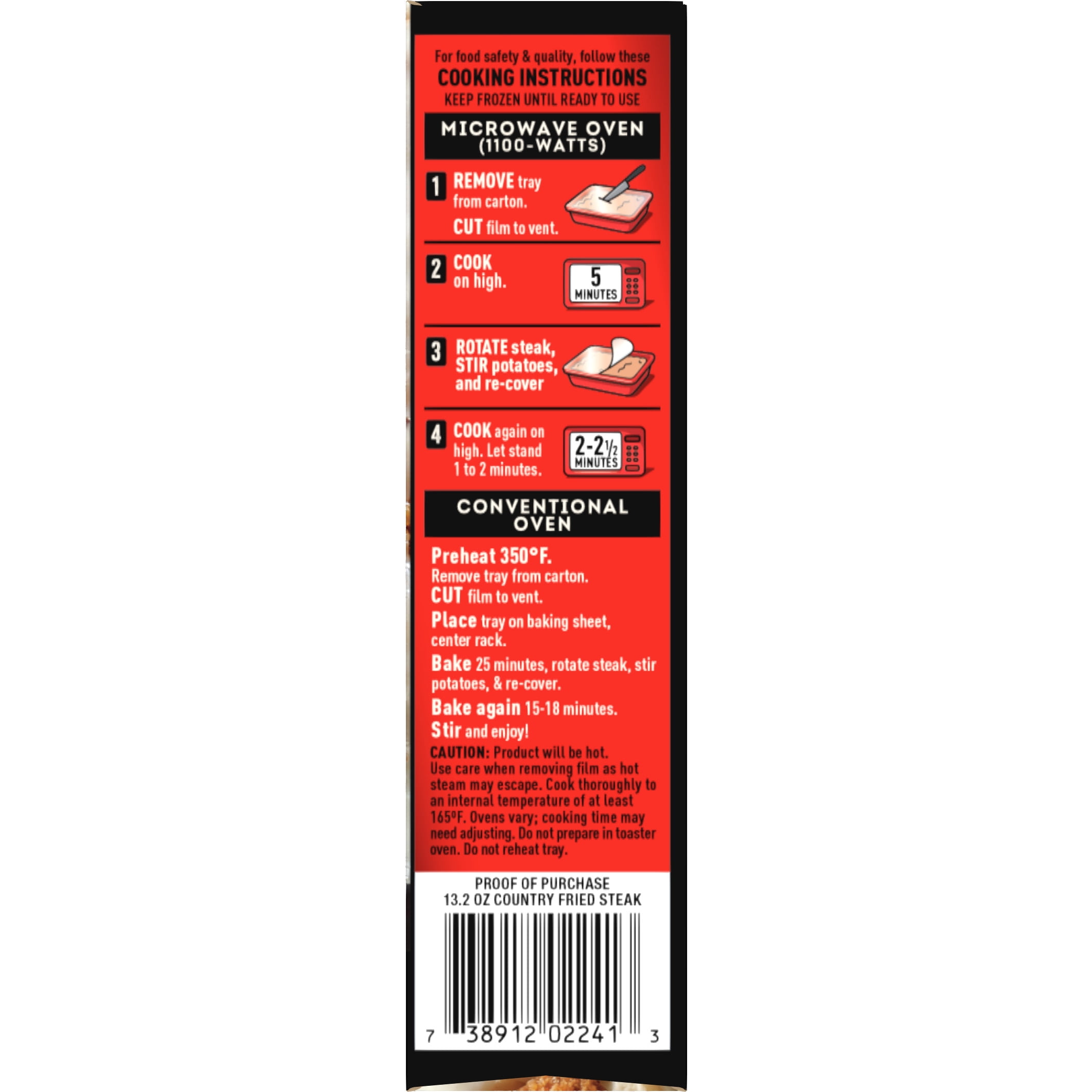 Boston Market Country Fried Steak Meal 13.2oz (Frozen Dinner)