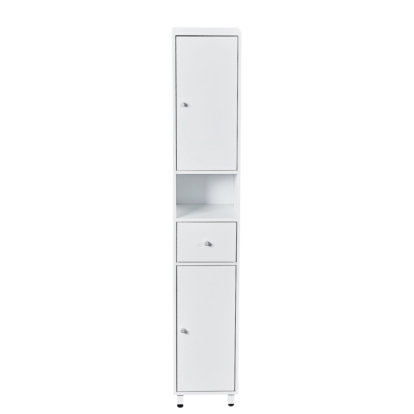 Bathroom Vanity, White Particleboard With Melamine Veneer, Two Doors, One Drawer, One Shelf, 30*30*170cm