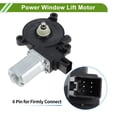 thumbnail image 4 of Front Rear Left Power Window Regulator Lift Motor for Mazda 3 2014-2018 No.BHN95958X/85720WB001 6 Pin Car Window Glass Lift Motor, 4 of 7