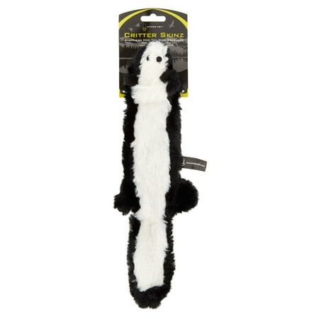 Hyper Pet Critter Skinz Stuffless Skunk Dog Toy, Medium