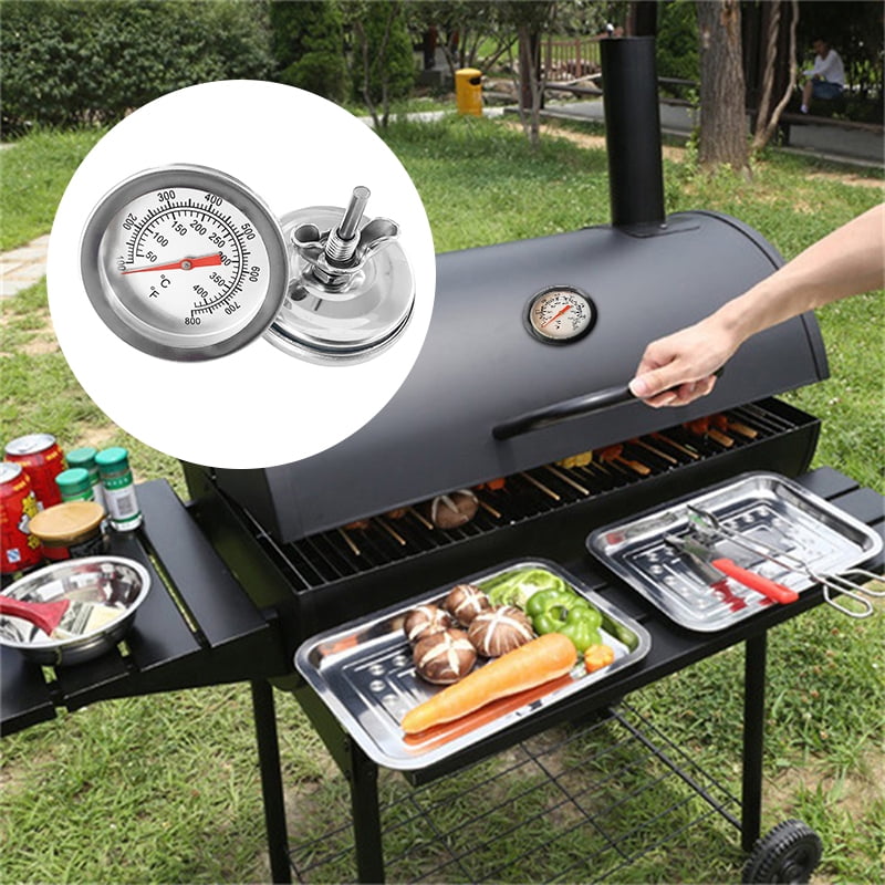 Gauge Thermometer Home Kitchen Meat Outdoor Picnic Barbecue Cook Grill 