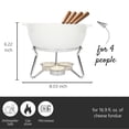 thumbnail image 3 of Juego de fondue de queso Boska para fiestas - Juego de fondue, olla de cerámica apta para microondas, fuente de chocolate, refrigerio - Artículos para el registro de bodas, pequeños electrodomésticos, 3 of 5